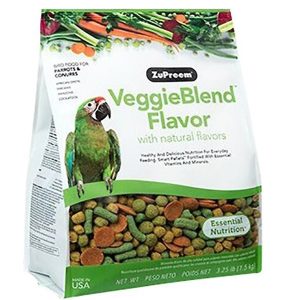 ZuPreem VeggieBlend Parrot Conure - 3.25 lb