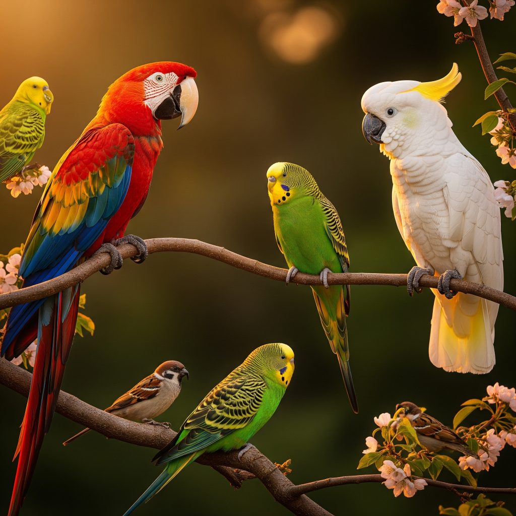 Parrots spring